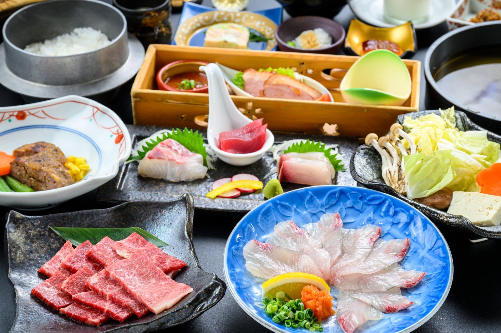 おおいた和牛陶板焼き&ぶりしゃぶ